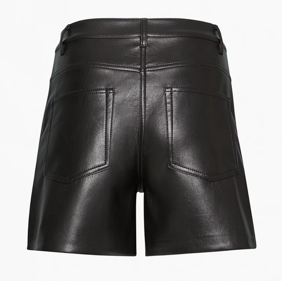 Butter soft utility leather shorts - Picture 4 of 6